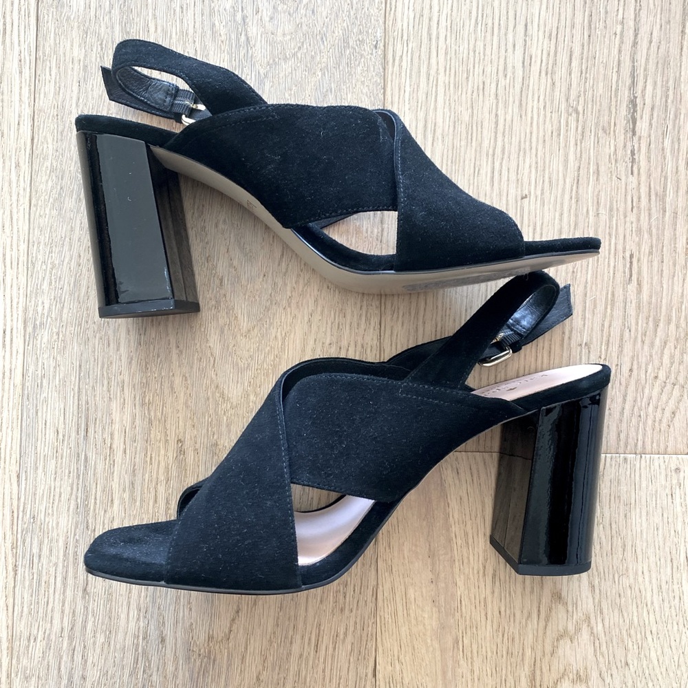 NEVER BEEN WORN Kate Spade classic suede sandal heels size 10